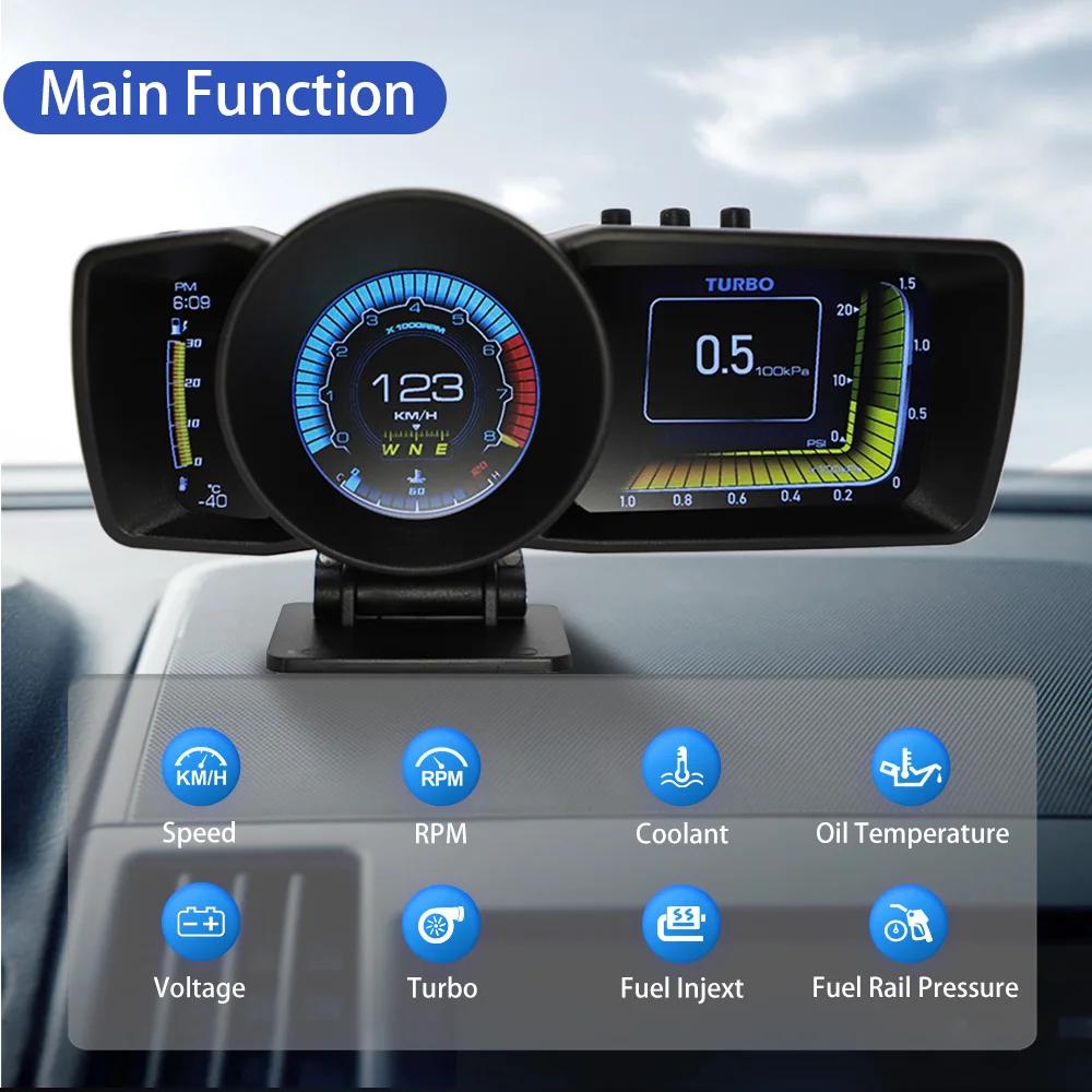  HUD ٱ ú  ÷, OBD2 + GPS Ʈ ӵ, ڵ  溸 ý, ͺ νƮ. A600 AP-7